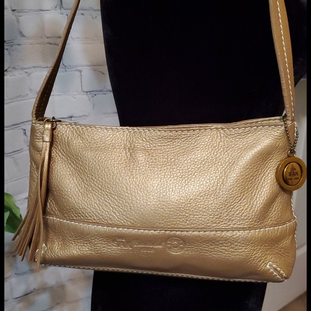 The Sak Gold Crossbody Bag